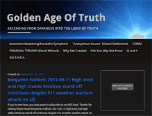 Tablet Screenshot of goldenageoftruth.com